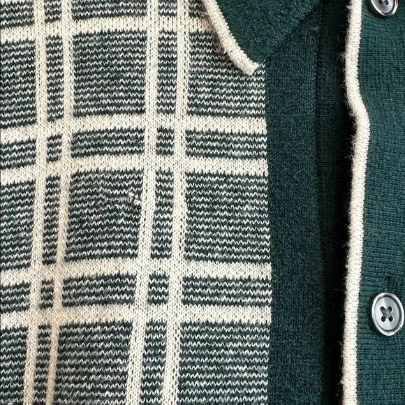 Abercrombie & Fitch Men’s Green checked Knit Sweater Polo Shirt!
Size M - Picture 4 of 4